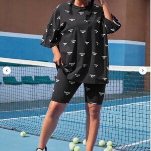 Thick AF biker short set